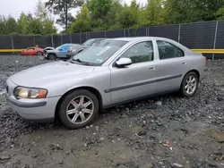 Salvage cars for sale at Waldorf, MD auction: 2002 Volvo S60