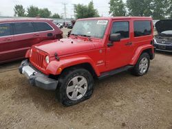 Jeep Wrangler Sahara salvage cars for sale: 2012 Jeep Wrangler Sahara