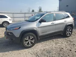 Jeep salvage cars for sale: 2015 Jeep Cherokee Trailhawk