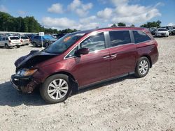 Salvage cars for sale at West Warren, MA auction: 2016 Honda Odyssey EXL