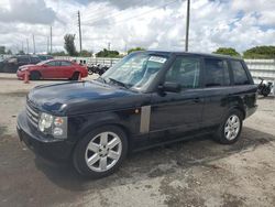 Land Rover salvage cars for sale: 2003 Land Rover Range Rover HSE