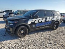 Salvage cars for sale at Taylor, TX auction: 2022 Ford Explorer Police Interceptor