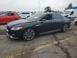 Lincoln Continental Reserve salvage cars for sale: 2017 Lincoln Continental Reserve