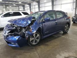 Nissan salvage cars for sale: 2018 Nissan Leaf S