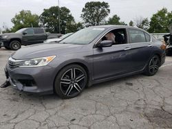 Salvage cars for sale at Sikeston, MO auction: 2017 Honda Accord Sport