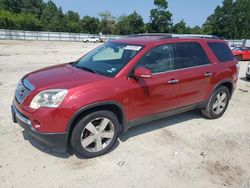 Salvage cars for sale at Hampton, VA auction: 2012 GMC Acadia SLT-1