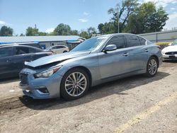 Salvage cars for sale at Wichita, KS auction: 2018 Infiniti Q50 Luxe