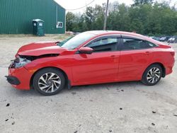 Salvage cars for sale at Candia, NH auction: 2017 Honda Civic EX