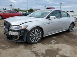 Lincoln salvage cars for sale: 2018 Lincoln Continental Select