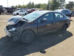 Salvage cars for sale at Denver, CO auction: 2013 Honda Civic LX