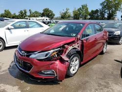 Salvage cars for sale at Bridgeton, MO auction: 2017 Chevrolet Cruze LT