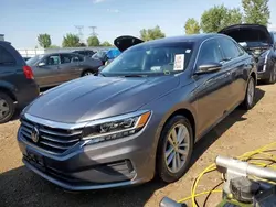 Salvage cars for sale at Elgin, IL auction: 2020 Volkswagen Passat SE