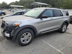 Salvage cars for sale at Savannah, GA auction: 2021 Ford Explorer XLT