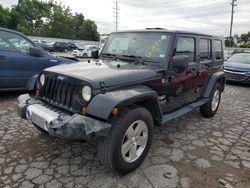 Jeep salvage cars for sale: 2008 Jeep Wrangler Unlimited Sahara