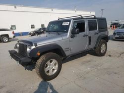 Jeep salvage cars for sale: 2016 Jeep Wrangler Unlimited Sport