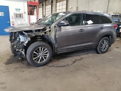 Salvage cars for sale at Blaine, MN auction: 2017 Toyota Highlander SE