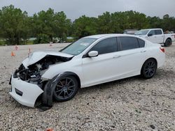 Salvage cars for sale at Houston, TX auction: 2015 Honda Accord Sport