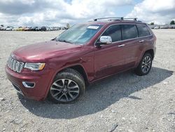 Jeep salvage cars for sale: 2017 Jeep Grand Cherokee Overland