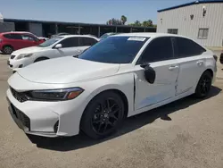 Salvage cars for sale at Fresno, CA auction: 2025 Honda Civic Sport