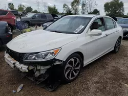 Salvage cars for sale at Elgin, IL auction: 2016 Honda Accord EXL