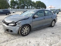 Salvage cars for sale at Loganville, GA auction: 2012 Volkswagen Jetta SE