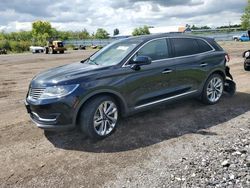 Vehiculos salvage en venta de Copart Columbia Station, OH: 2016 Lincoln MKX Reserve