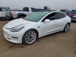 Salvage cars for sale at Brighton, CO auction: 2019 Tesla Model 3