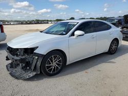 Salvage cars for sale at San Antonio, TX auction: 2017 Lexus ES 350