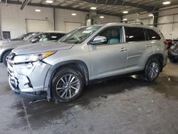 Salvage cars for sale at Ham Lake, MN auction: 2019 Toyota Highlander SE