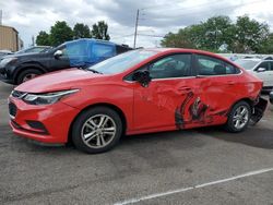 Salvage cars for sale at Moraine, OH auction: 2018 Chevrolet Cruze LT