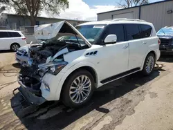 Salvage cars for sale at Albuquerque, NM auction: 2016 Infiniti QX80