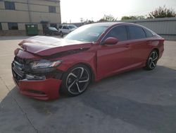 Salvage cars for sale at Wilmer, TX auction: 2019 Honda Accord Sport