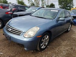 Salvage cars for sale at Elgin, IL auction: 2006 Infiniti G35