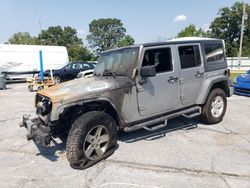 Salvage cars for sale at Rogersville, MO auction: 2017 Jeep Wrangler Unlimited Sport