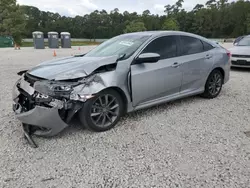 Salvage cars for sale at Houston, TX auction: 2021 Honda Civic EX