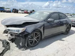 Salvage cars for sale at San Antonio, TX auction: 2018 Acura TLX Tech