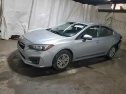 Salvage cars for sale at Ebensburg, PA auction: 2018 Subaru Impreza Premium Plus