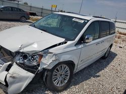 Salvage cars for sale at Cahokia Heights, IL auction: 2016 Chrysler Town & Country Touring L