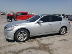 Salvage cars for sale at Grand Prairie, TX auction: 2015 Infiniti Q40