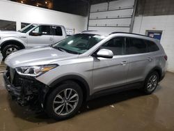 Salvage cars for sale at Blaine, MN auction: 2017 Hyundai Santa FE SE