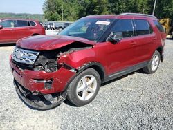 Salvage cars for sale at Concord, NC auction: 2019 Ford Explorer XLT