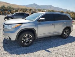 Salvage cars for sale at Reno, NV auction: 2016 Toyota Highlander XLE