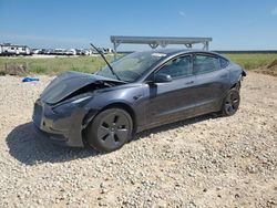 Salvage cars for sale at Taylor, TX auction: 2023 Tesla Model 3