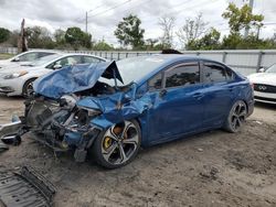 Salvage cars for sale at Riverview, FL auction: 2015 Honda Civic SI