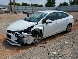 Salvage cars for sale at Oklahoma City, OK auction: 2018 Chevrolet Cruze LS