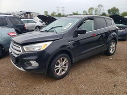 Vehiculos salvage en venta de Copart Elgin, IL: 2017 Ford Escape SE