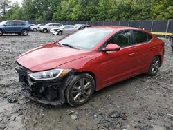 Salvage cars for sale at Waldorf, MD auction: 2018 Hyundai Elantra SEL