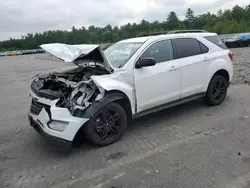 Salvage cars for sale at Windham, ME auction: 2017 Chevrolet Equinox LT