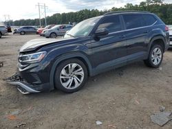 Salvage cars for sale at Greenwell Springs, LA auction: 2021 Volkswagen Atlas SE