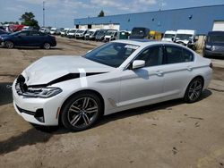 Salvage cars for sale at Woodhaven, MI auction: 2022 BMW 530 XI